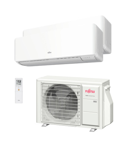 Climatiseur multi-split Fujitsu ASY25U2MI-KM (W) 2x1 avec Wi-Fi inclus