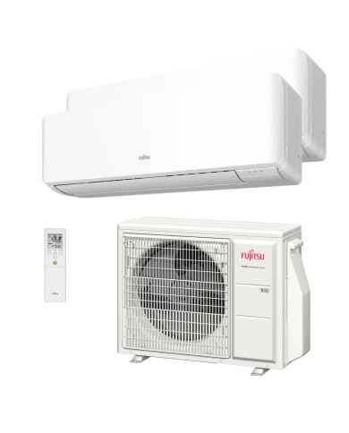 Climatiseur multi-split Fujitsu ASY3520U11MI-KM (W) 2x1 avec Wi-Fi inclus