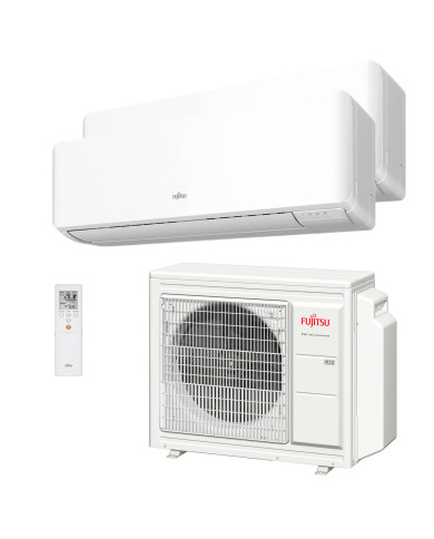 Climatiseur multi-split Fujitsu ASY4020U11MI-KM (W) 2x1 avec Wi-Fi inclus