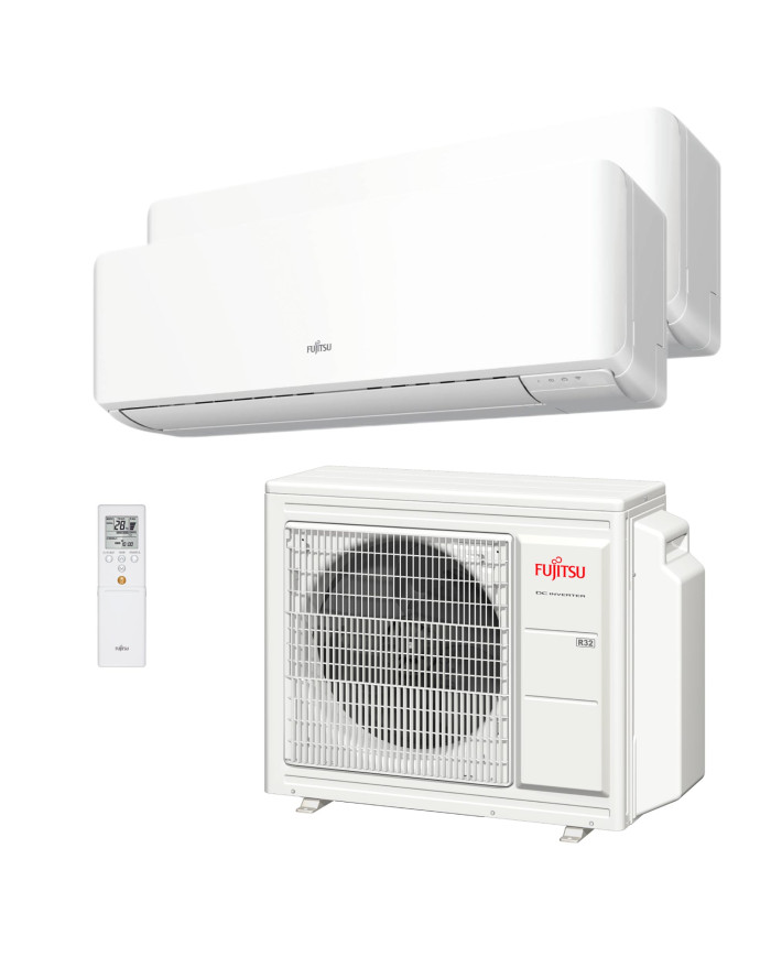 Climatiseur multi-split Fujitsu ASY4035U11MI-KM (W) 2x1 avec Wi-Fi inclus