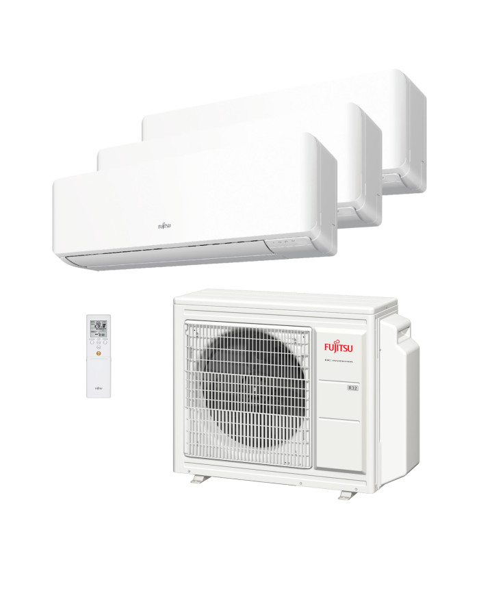 Climatiseur multi-split Fujitsu ASY3520U3MI-KM (W) 3x1 avec Wi-Fi inclus