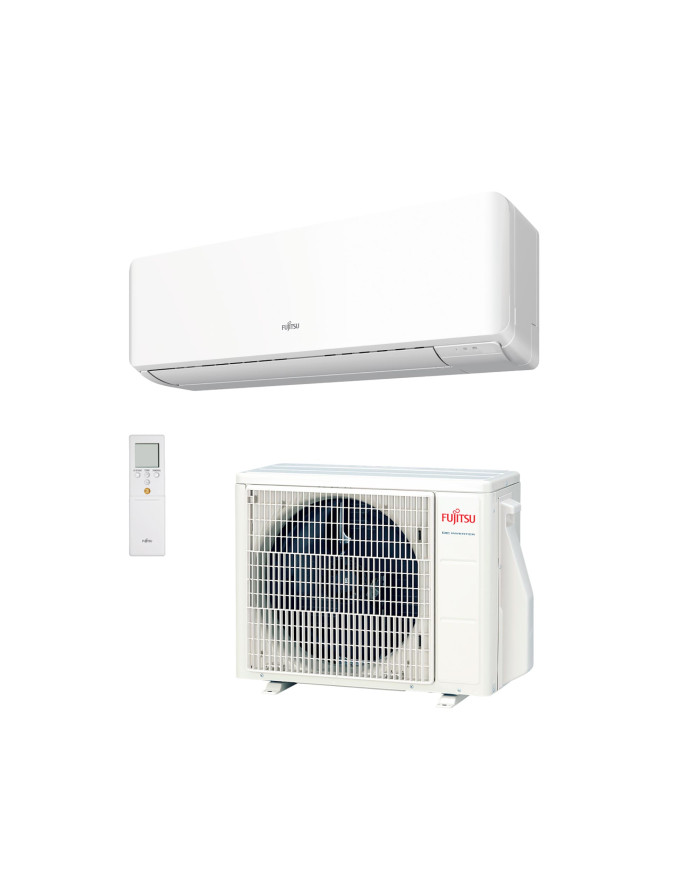 Climatiseur mural split Fujitsu ASY25KMC 1x1 avec Wi-Fi inclus